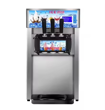 Three-Flavor Soft Ice Cream Machine