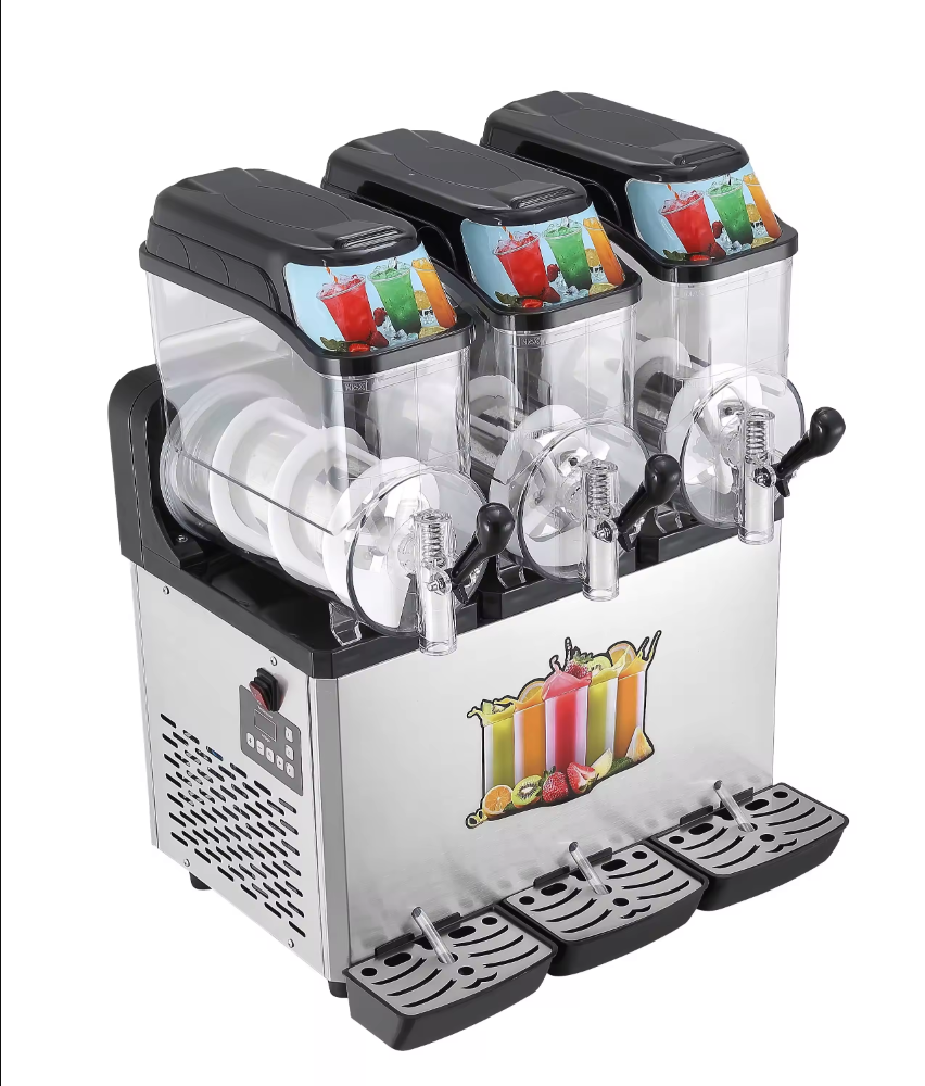 Three-cylinder slush machine
